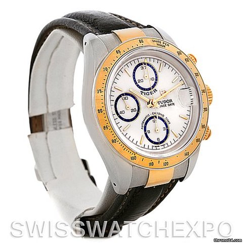 replica Tudor Tiger Woods Chronograph Steel And 18 Yellow Gold 79263 WATCHES 1