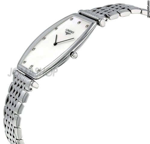 Longines La Grande Mother of Pearl Diamond Dial Stainless Steel Mens Watch L47864876 WATCHES 2