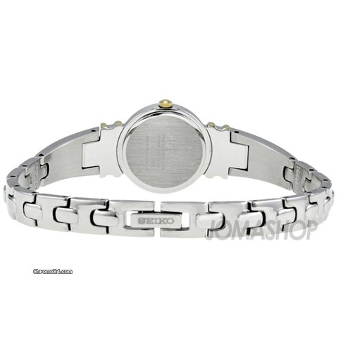 replica Seiko White Dial Two-tone Crystal Accented Ladies Watch SUJG32 WATCHES 1
