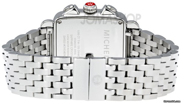 replica Michele Deco Day Chronograph Stainless Steel with Diamonds Ladies Watch MWW06P000116 WATCHES 1