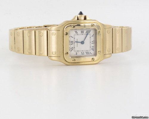 Cartier Santos Galbee Damenuhr 18 k Gold WATCHES 2
