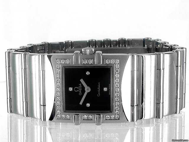 Omega "Quadra Constellation", Edelstahl/Diamantbesatz WATCHES 2