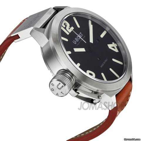 U-Boat Classico AS Black Dial Automatic Brown Leather Mens Watch 5570 WATCHES 2