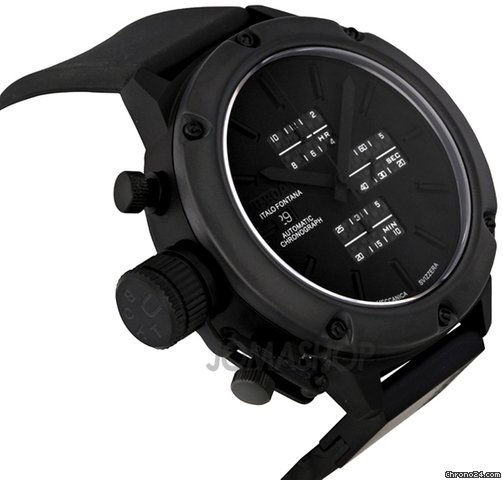 U-Boat Classico Ceramic Matt Bezel Black Dial Chronograph Mens Watch 6201 WATCHES 2