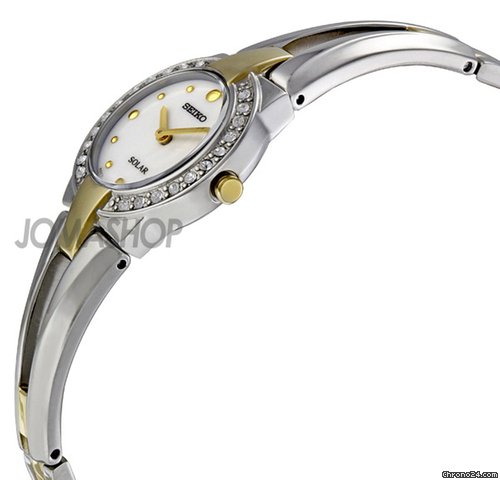 Seiko Solar White Dial Two-tone Ladies Watch SUP052 WATCHES 2