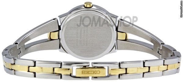 replica Seiko Solar White Dial Two-tone Ladies Watch SUP052 WATCHES 1
