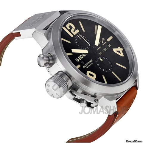 U-Boat Classico CAS Automatic Chronograph Brown Leather Mens Watch 2273 WATCHES 2