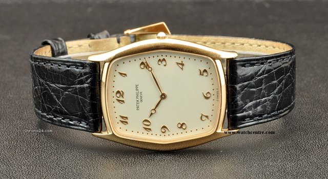 Patek Philippe 18k R/G Extra Flat Gondolo B&P 3842R WATCHES 2