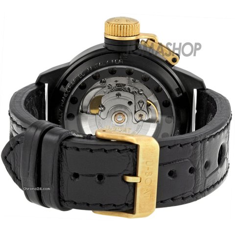 replica U-Boat Classico Black Ceramic Rubber Automatic Mens Watch 1216 WATCHES 1