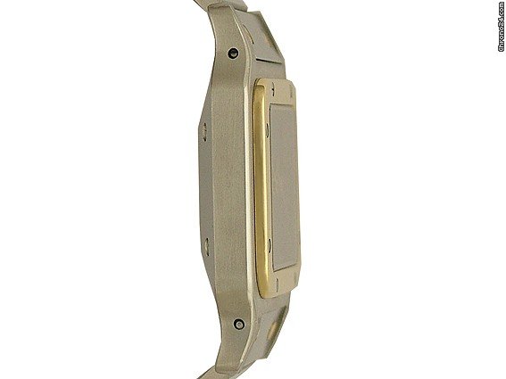replica Cartier Santos Automatic GM gro es Modell Stahl/Gelbgold Vintage 41x29mm WATCHES 1