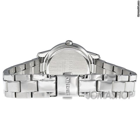 replica Seiko Silver Dial Stainless Steel Ladies Watch SXDE35 WATCHES 1