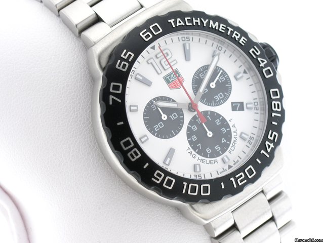 TAG Heuer FORMULA 1 CHRONO ACCIAIO QUADRANTE BIANCO WATCHES 2