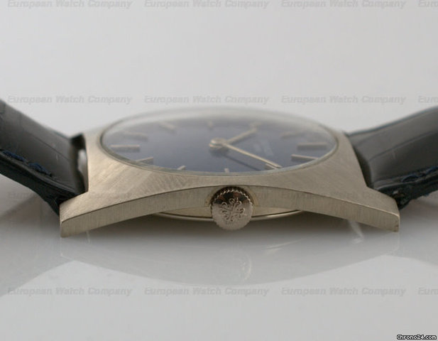 replica Patek Philippe REF: 3557 Vintage Rectangular Blue Dial WATCHES 1