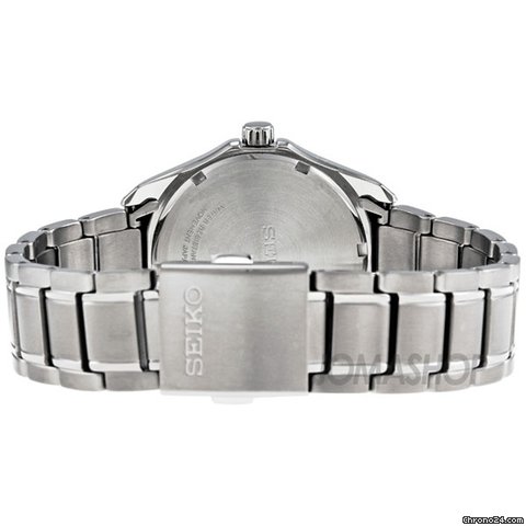replica Seiko White Dial Grey Titanium Mens Watch SNE139 WATCHES 1