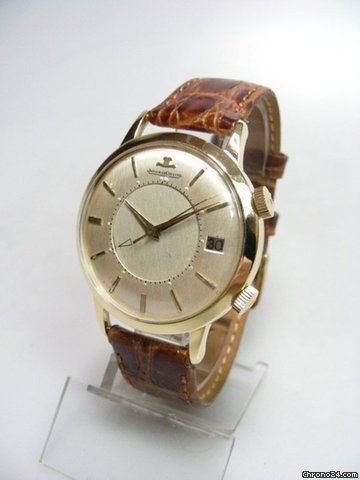Jaeger-LeCoultre Memovox yellow gold vintage reveil cadran silver WATCHES 2
