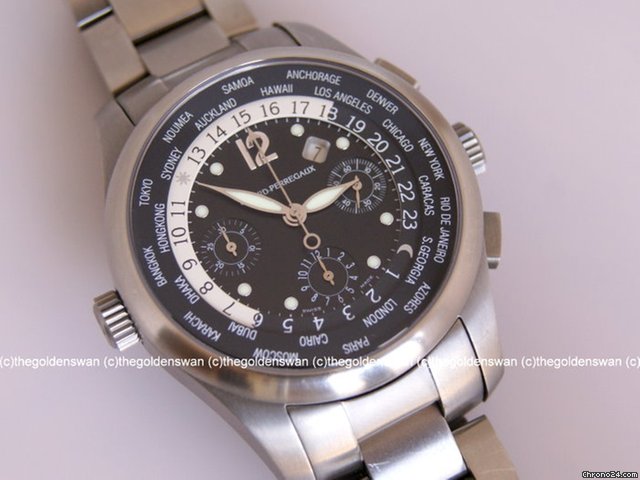 replica Girard Perregaux World Time WW.TC Chronograph in Titanium WATCHES 1