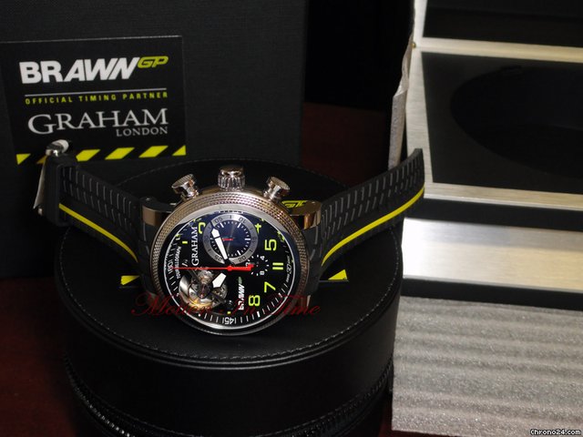 replica Graham Tourbillograph Trackmaster "Brawn GP" Formula One Tourbillon WATCHES 1
