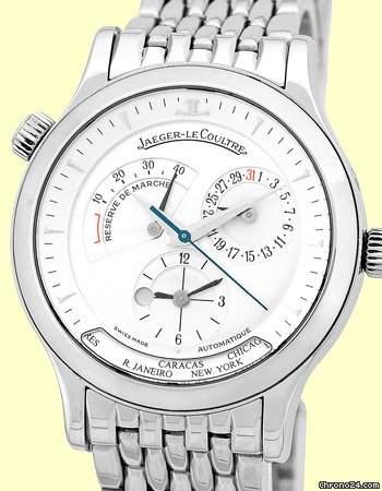 Jaeger-LeCoultre Gent's Stainless Steel Master Geographic World Timer WATCHES 2