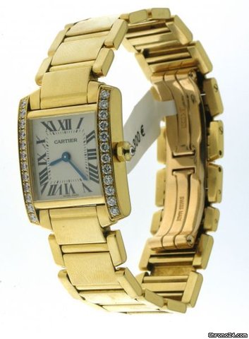 replica Cartier TANK FRANCAISE Gold WATCHES 1