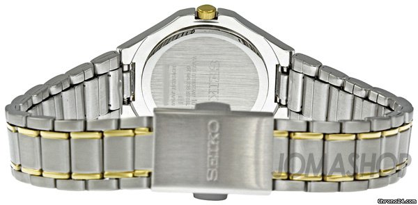replica Seiko Silver Dial Two tone Stainless Steel Quartz Ladies Watch SXDE14 WATCHES 1 