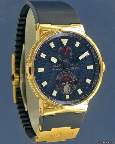 Ulysse Nardin Marine Blue Wave Limited Edition Rose Gold WATCHES 2