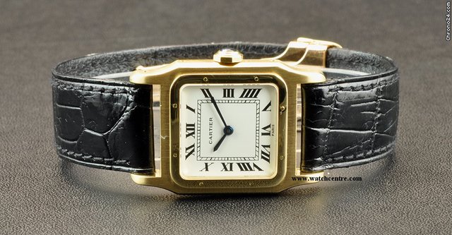 Cartier 18k Y/Gold Very Rare Manual Wind Gents Santos WATCHES 2
