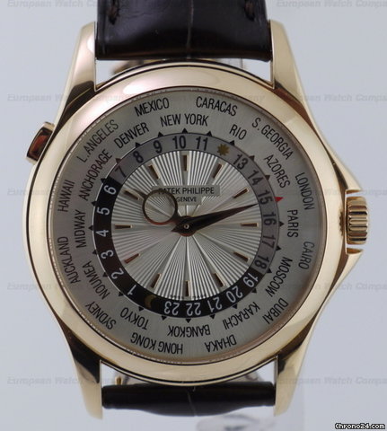 replica Patek Philippe World Time 18K RG 5130R WATCHES 1