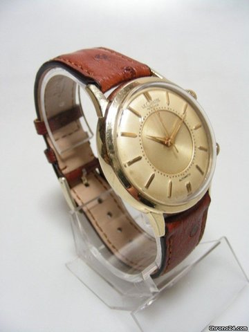 replica Jaeger-LeCoultre Memovox vintage or/acier plated gold WATCHES 1