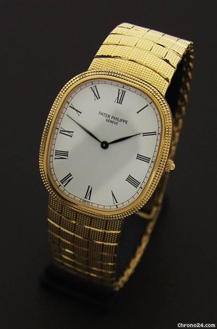 Patek Philippe Ellipse Jumbo 18k & White Dial WATCHES 2