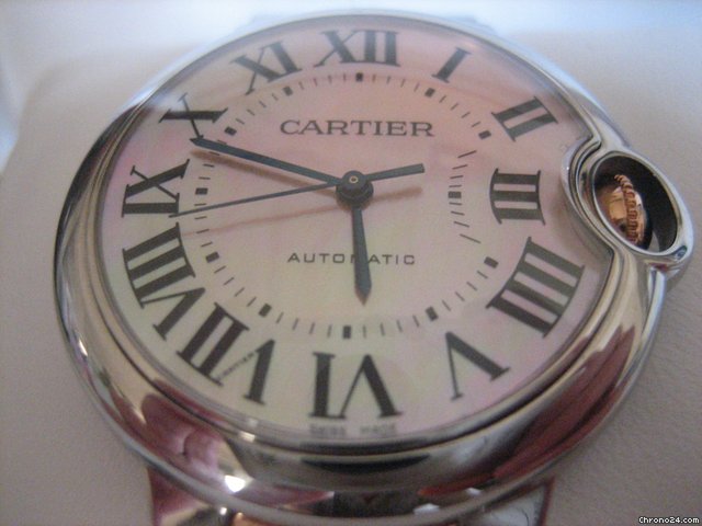 replica Cartier ballon bleu or rose /acier MM WATCHES 1
