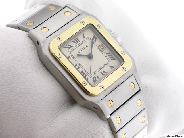 replica Cartier SANTOS ACCIAIO ORO 18KT WATCHES 1
