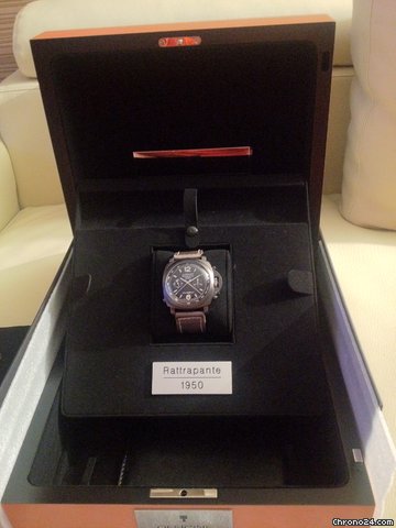 Panerai 1950 rattrappante PVD WATCHES 2