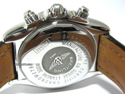 Breitling Chronomat Evolution Stahl Kroko-Leder Ref. A13356 Perlmutt WATCHES 2