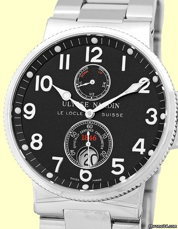 Ulysse Nardin Gent's Stainless Steel 1846 Maxi Marine Chronometer WATCHES 2