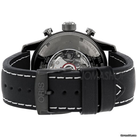 replica Oris Big Crown X1 Calculator Black Dial Chronograph Leather Mens Watch 675 7648 4264LS WATCHES 1
