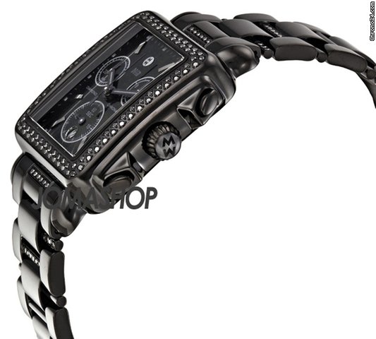 Michele Deco Diamond Noir Ladies Watch MWW06A000774 WATCHES 2