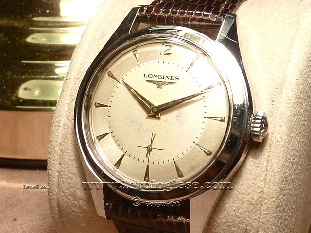 Longines "6 Tacche" original Vintage 1958 Etched Dial - 37mm WATCHES 2