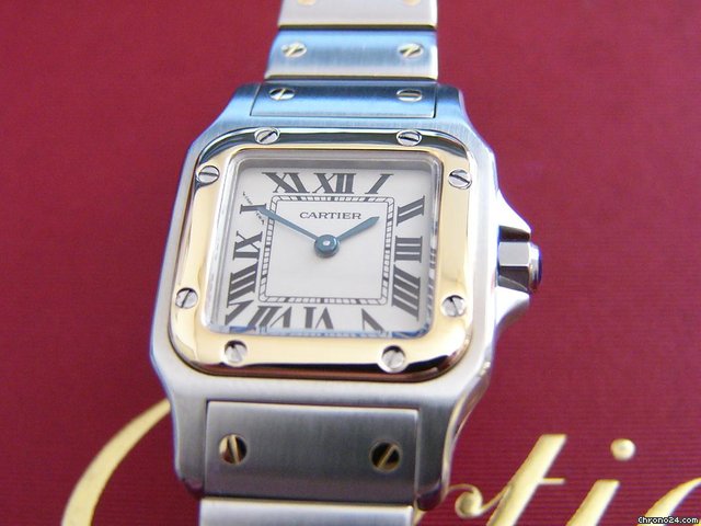 replica Cartier Santos Galbee Stahl/Gold Damenuhr TOP WATCHES 1