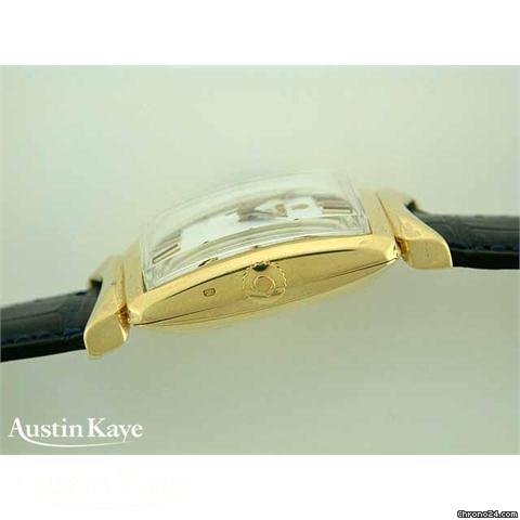 Omega 18ct gold automatic on strap WATCHES 2