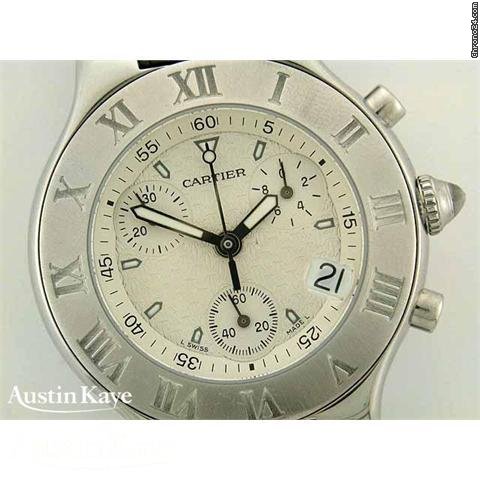 Cartier Chronoscaph steel quartz on bracelet WATCHES 2