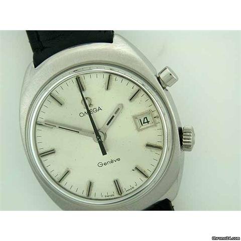Omega Geneve date steel manual on strap WATCHES 2