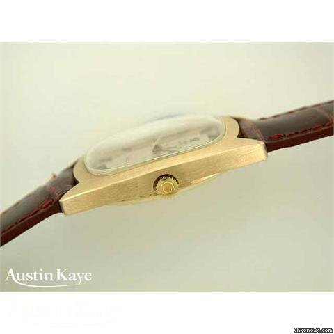 Omega De Ville 9ct gold automatic on strap WATCHES 2