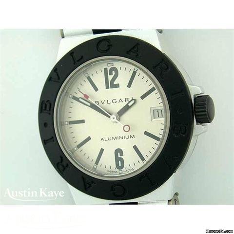 replica Bulgari Mid-Size Aluminium quartz on rubber WATCHES 1 