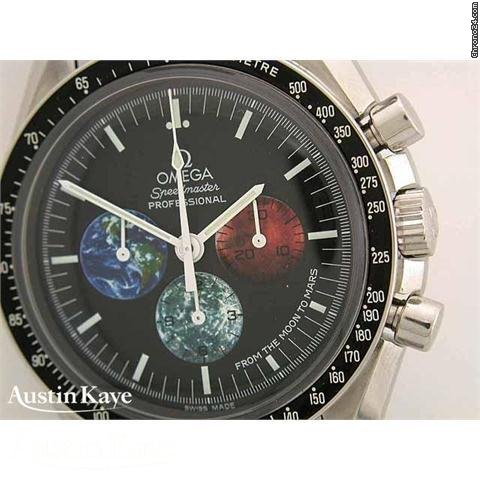 replica Omega Speedmaster Moonwatch "From The Moon To Mars" steel manual chronograph on bracelet WATCHES 1