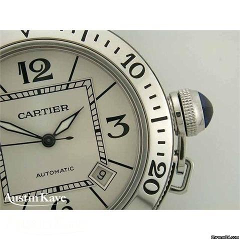 Cartier Pasha steel automatic on bracelet WATCHES 2