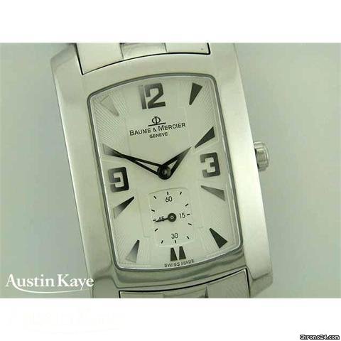 replica Baume & Mercier & Hampton steel quartz on bracelet WATCHES 1