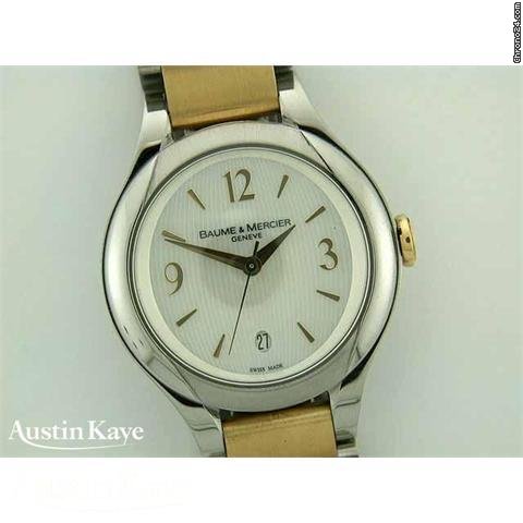 replica Baume & Mercier & bi-colour quartz on bracelet. WATCHES 1