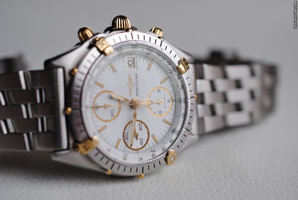 Breitling Edelstahl Automatic Chronomat mit Goldreitern WATCHES 2