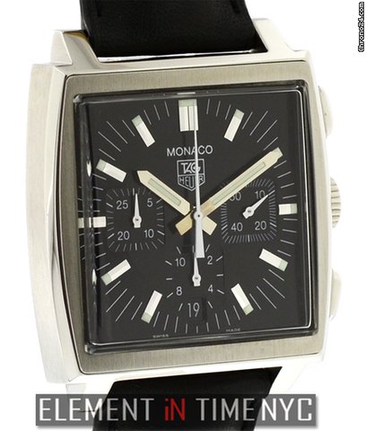TAG Heuer Monaco Chronograph Black Dial 38mm CW21111.FC6177 WATCHES 2