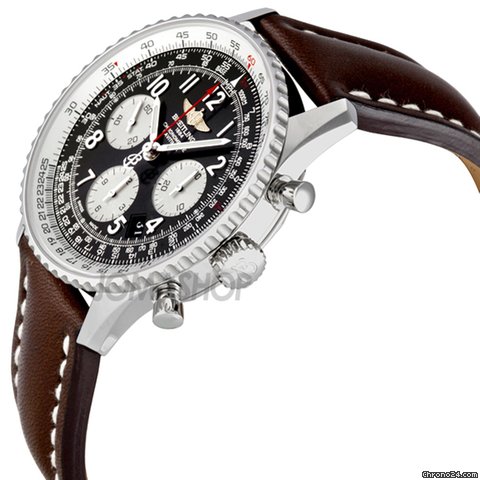 Breitling Navitimer 01 Stainless Steel Leather Automatic Mens Watch AB012012-BB02BRLD WATCHES 2